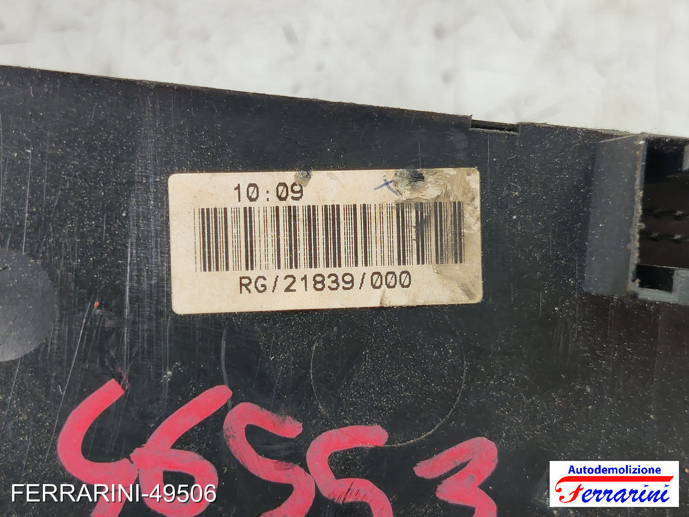 Pulsantiera Tastiera Alzavetro MINI - R50, R53 2001-2006 sinistra, sx, frontale 10