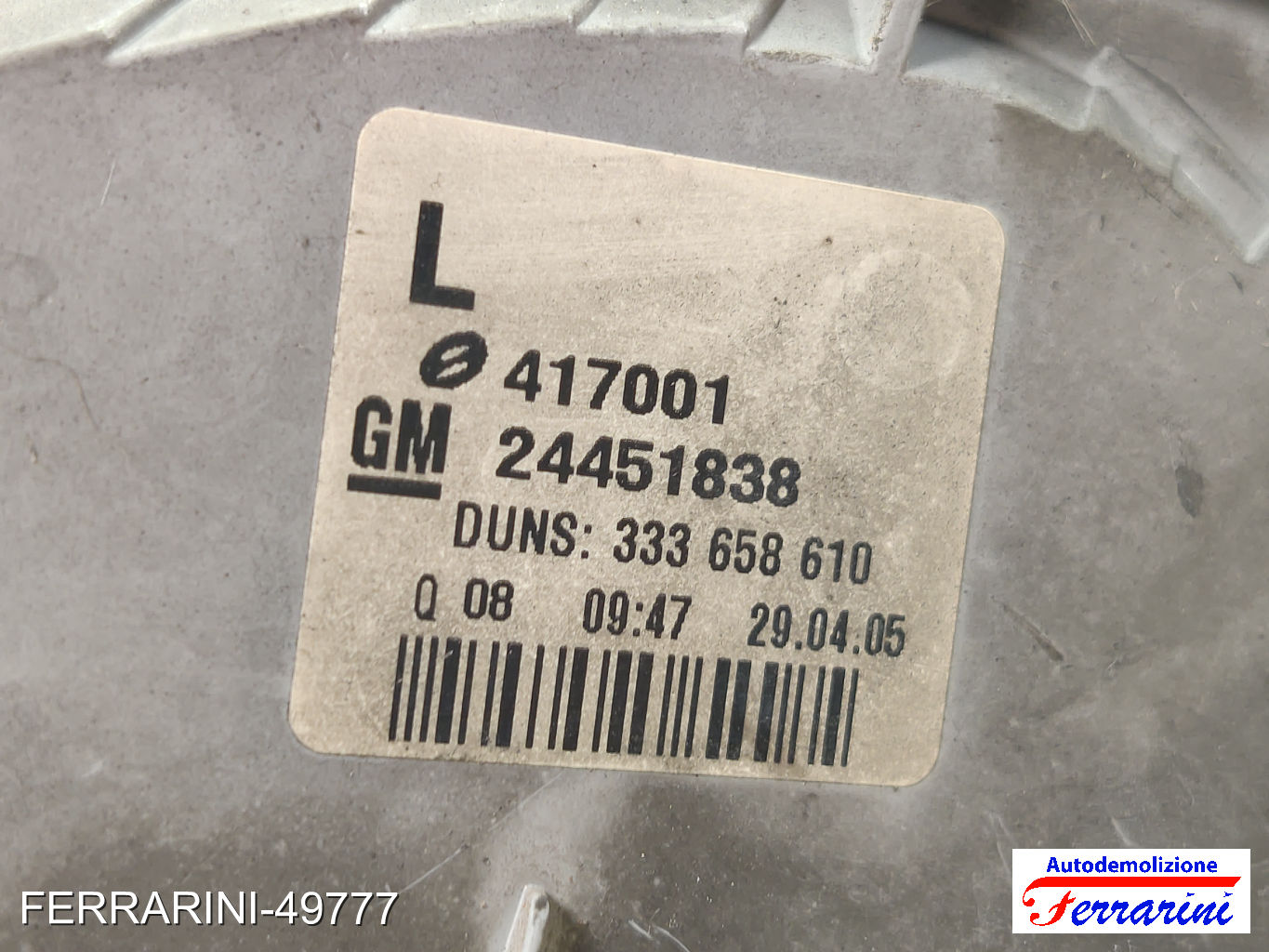 Fanalino Stop Posteriore OPEL ASTRA H SW A04 2004-2010 sinistro, sx 24451838 6