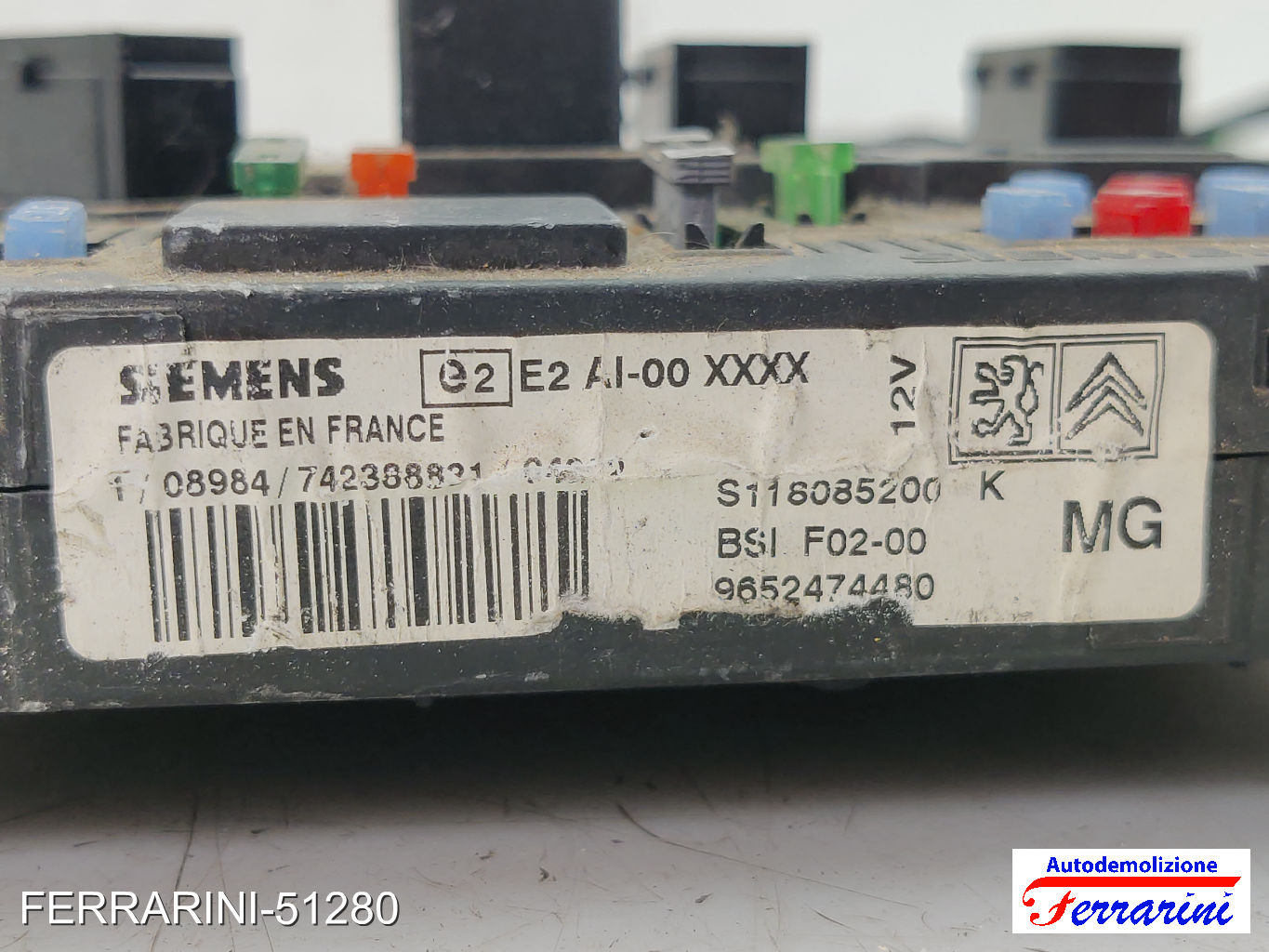 Kit Accensione CITROEN C3 1 FC, FN 1.4 HDI 2002-2009 SW9665424480, HW9651696680 17