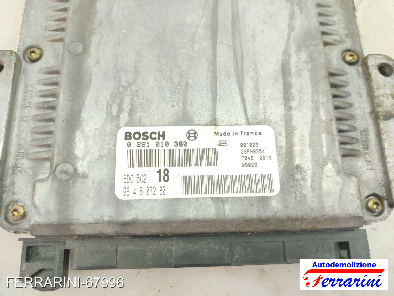 Centralina Motore PEUGEOT PARTNER COMBISPACE 5, G 2.0 HDI 2000-2008 9641428380 17