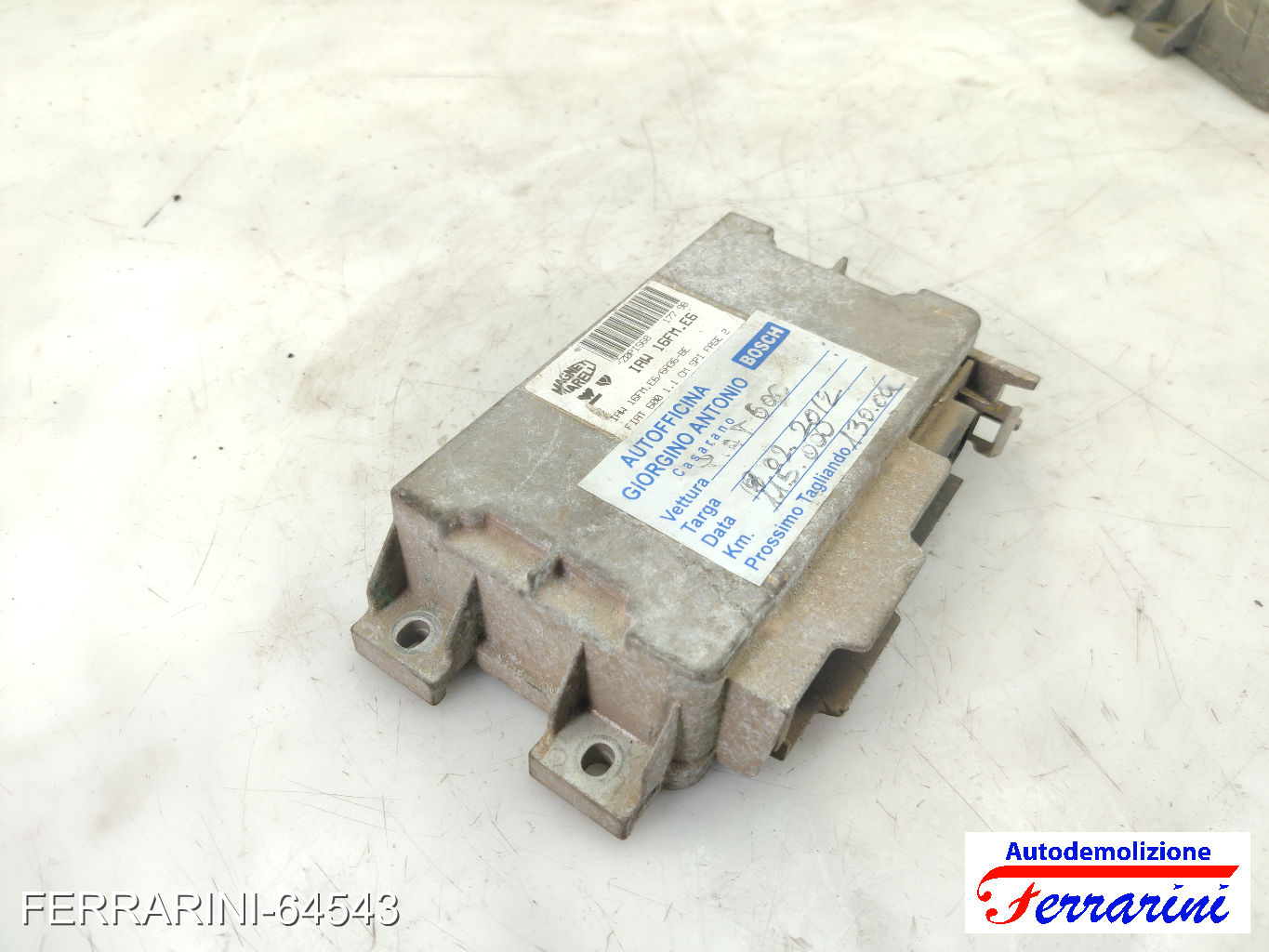 Centralina Motore FIAT SEICENTO 600 187 1.1 1998-2010 IAW16FME6, ZOPIS68