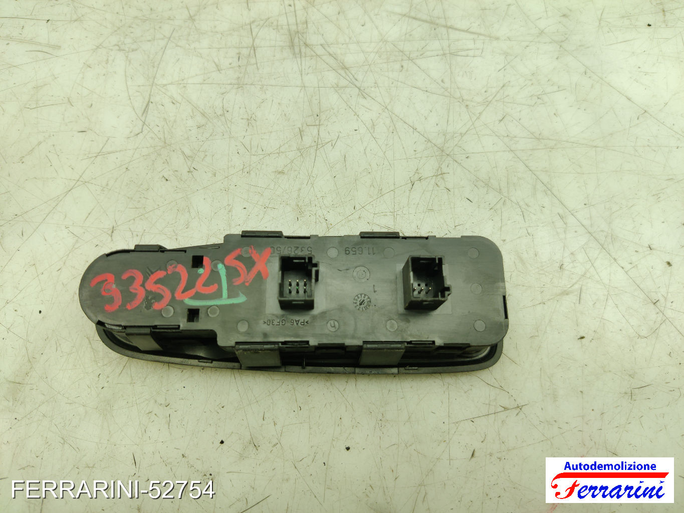 Pulsantiera Tastiera Alzavetro CITROEN C4 PICASSO 1 UD 2006-2013 sinistra, sx