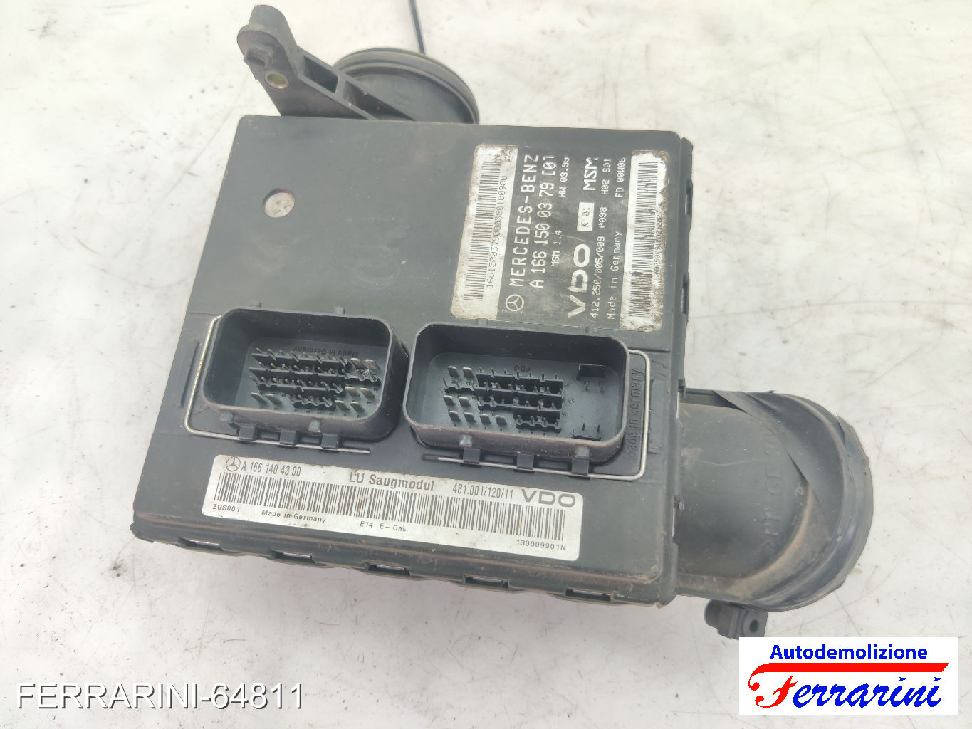 Centralina Motore MERCEDES CLASSE A W168 A 160 1997-2004 A1661500379