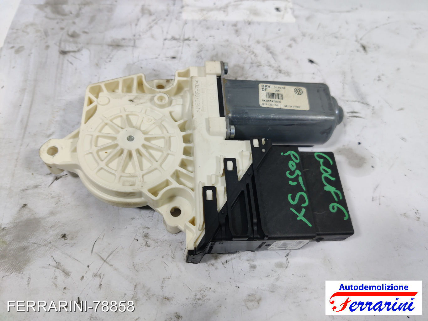 Motorino Alzavetro VW GOLF 6 5K1 2.0 TDI 2008-2013 5K0959703C, 5KO959794 6