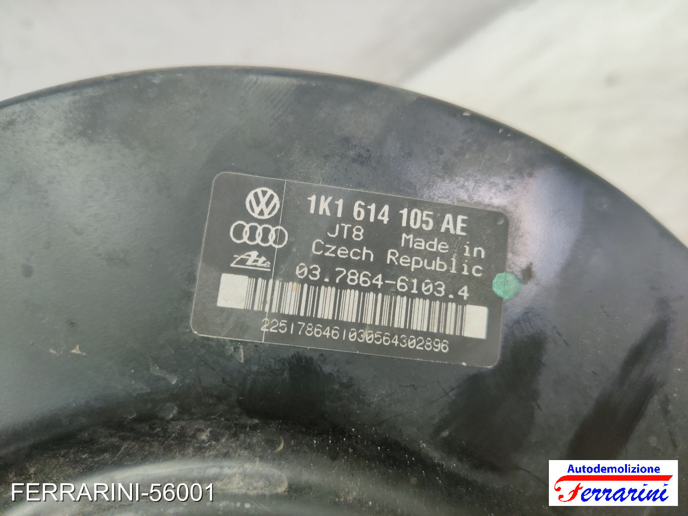 Servofreno VW GOLF 5 1K1 1.9 TDI 2003-2008 1K1614105AE, 03786461034 8