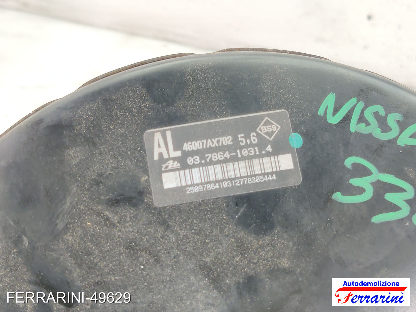 Servofreno NISSAN NOTE E11, NE11 1.4 2006-2012 46007AX702, 03786410314