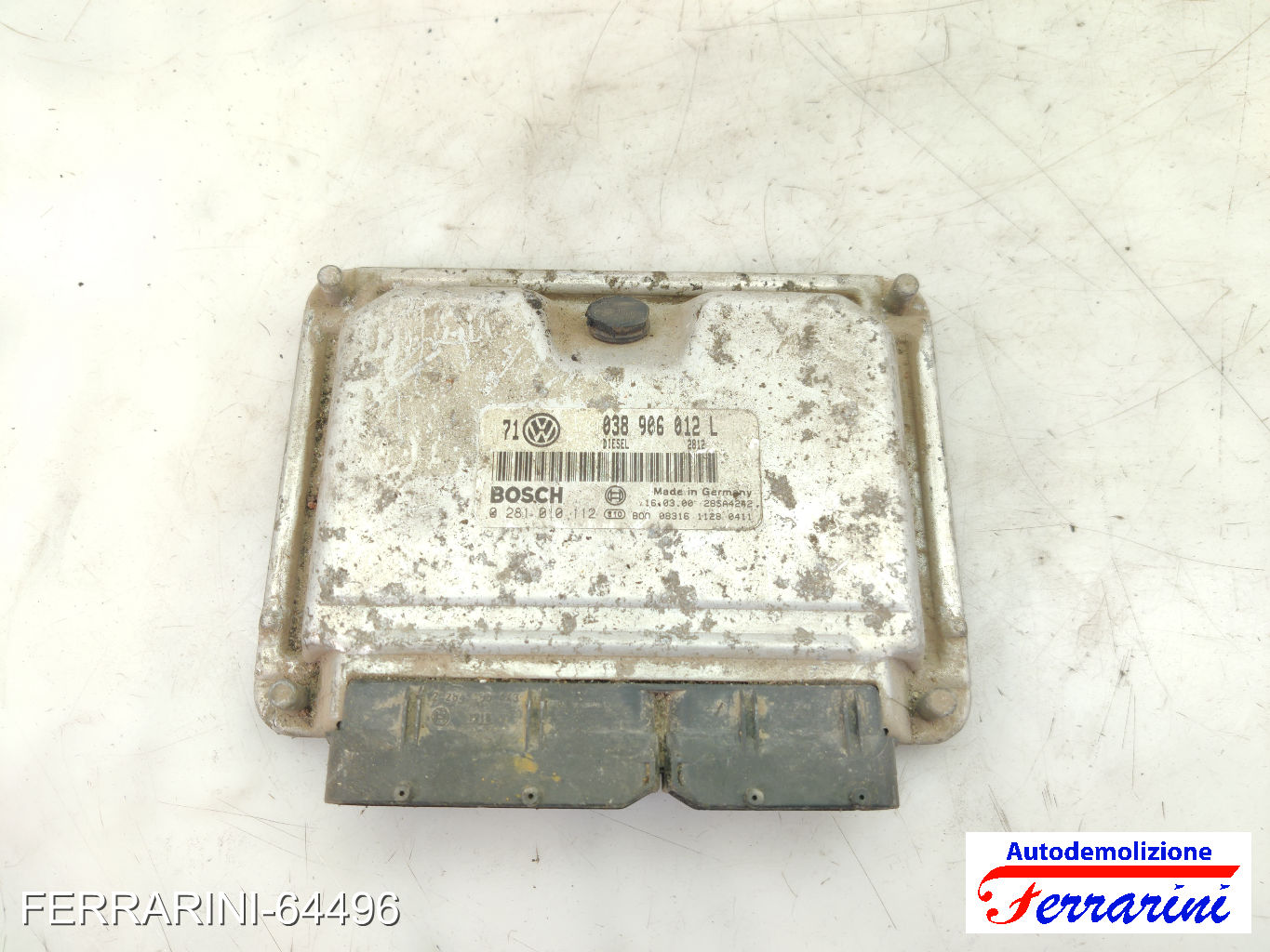 Centralina Motore SEAT LEON 1M1 1.9 TDI 1999-2006 038906012L, 0281010112