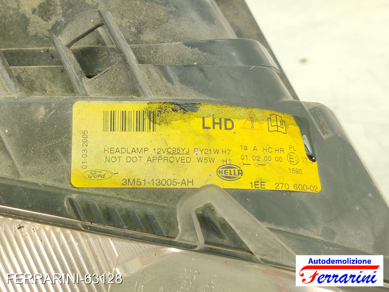 Faro Anteriore FORD C-MAX DM2 2007-2010 destro, dx 3M5113005AH, 1347459