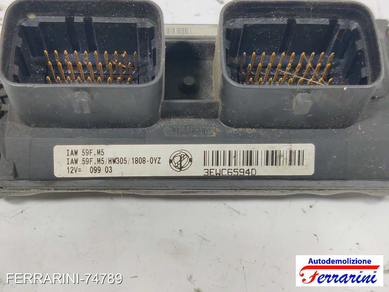 Centralina Motore FIAT PUNTO 188 1.2 60 1999-2010 55181151, 6160044305, IAW59FM5