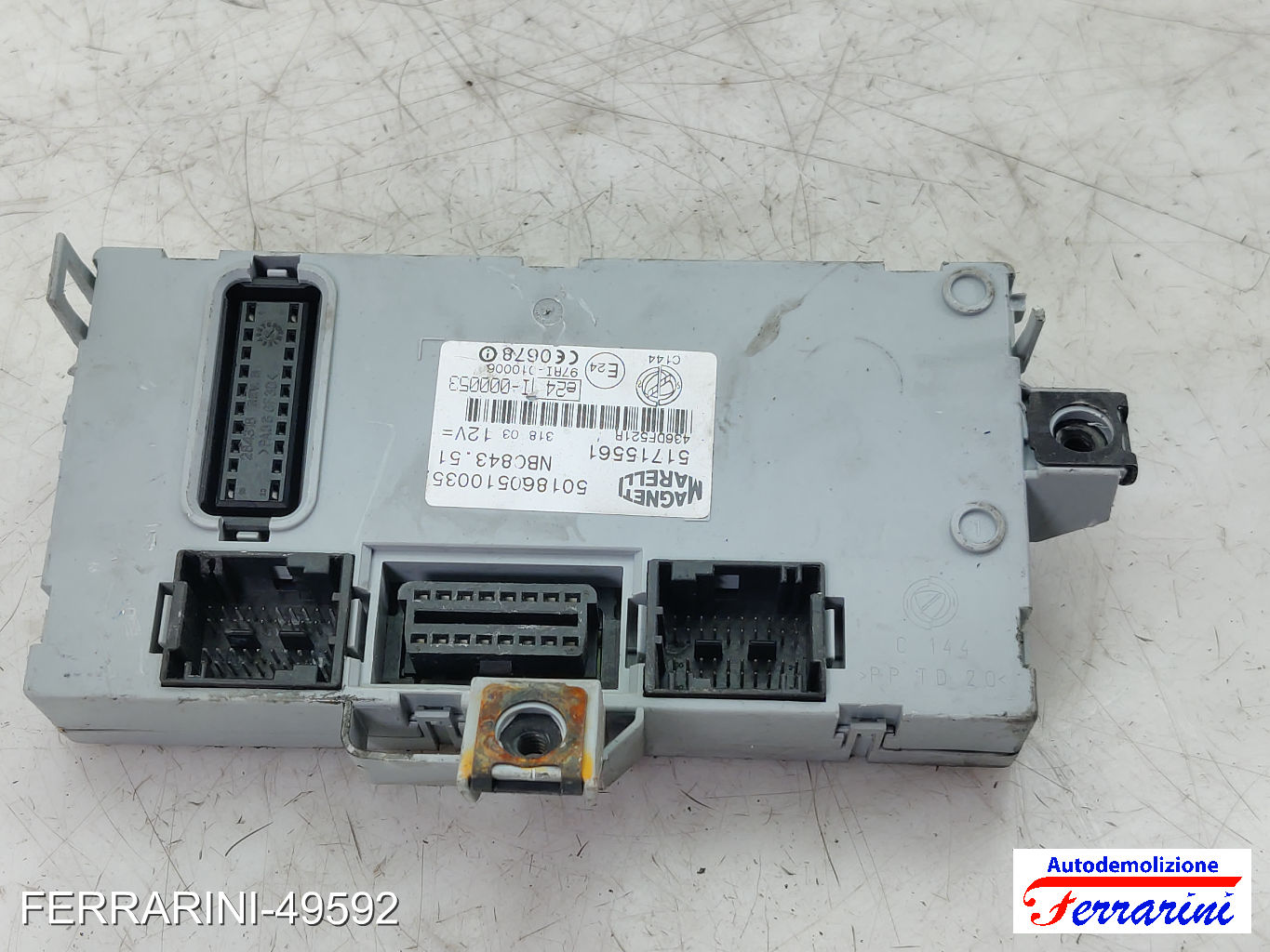 Body Computer LANCIA YPSILON 843 1.2 2003-2011 51715561