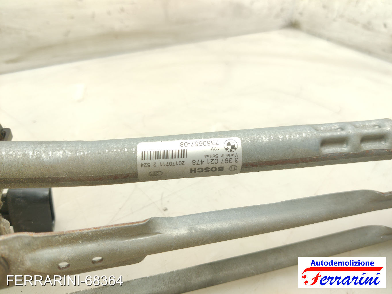 Spazzacqua Motorino Tergicristallo BMW X1 F48 2015-2023 anteriore, frontale