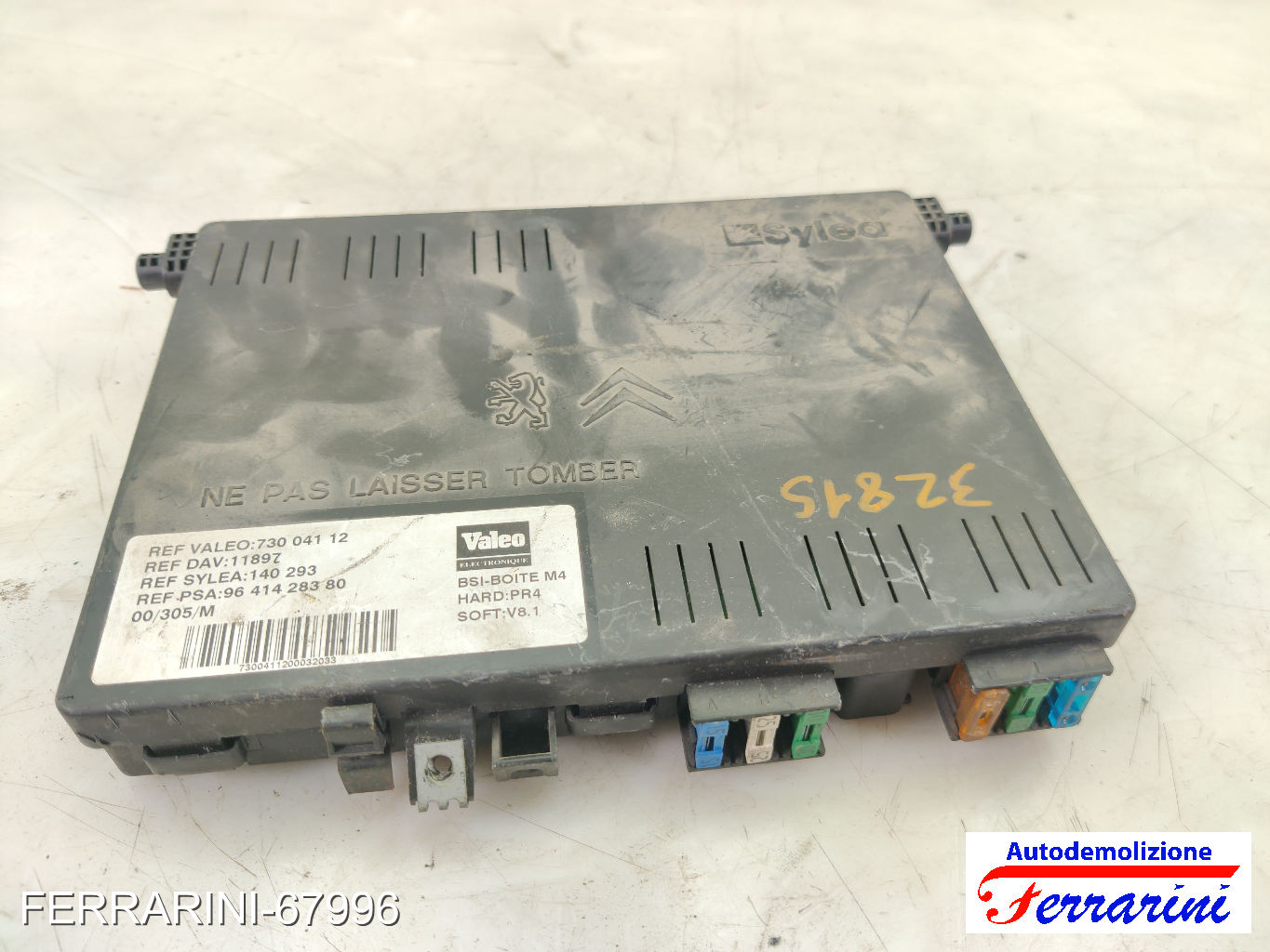 Centralina Motore PEUGEOT PARTNER COMBISPACE 5, G 2.0 HDI 2000-2008 9641428380