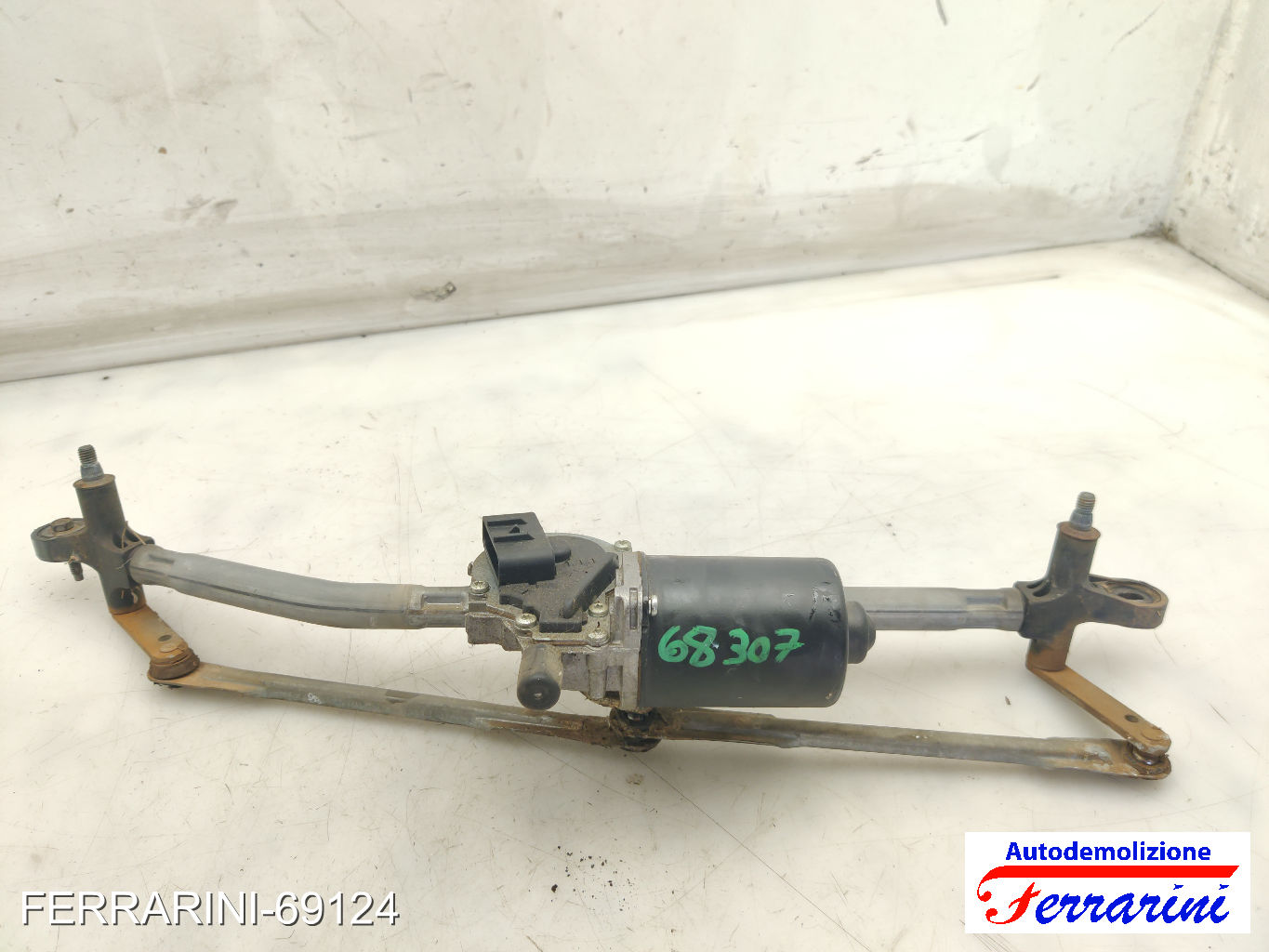 Spazzacqua Motorino Tergicristallo FIAT PUNTO 188 1999-2006 anteriore, frontale 8