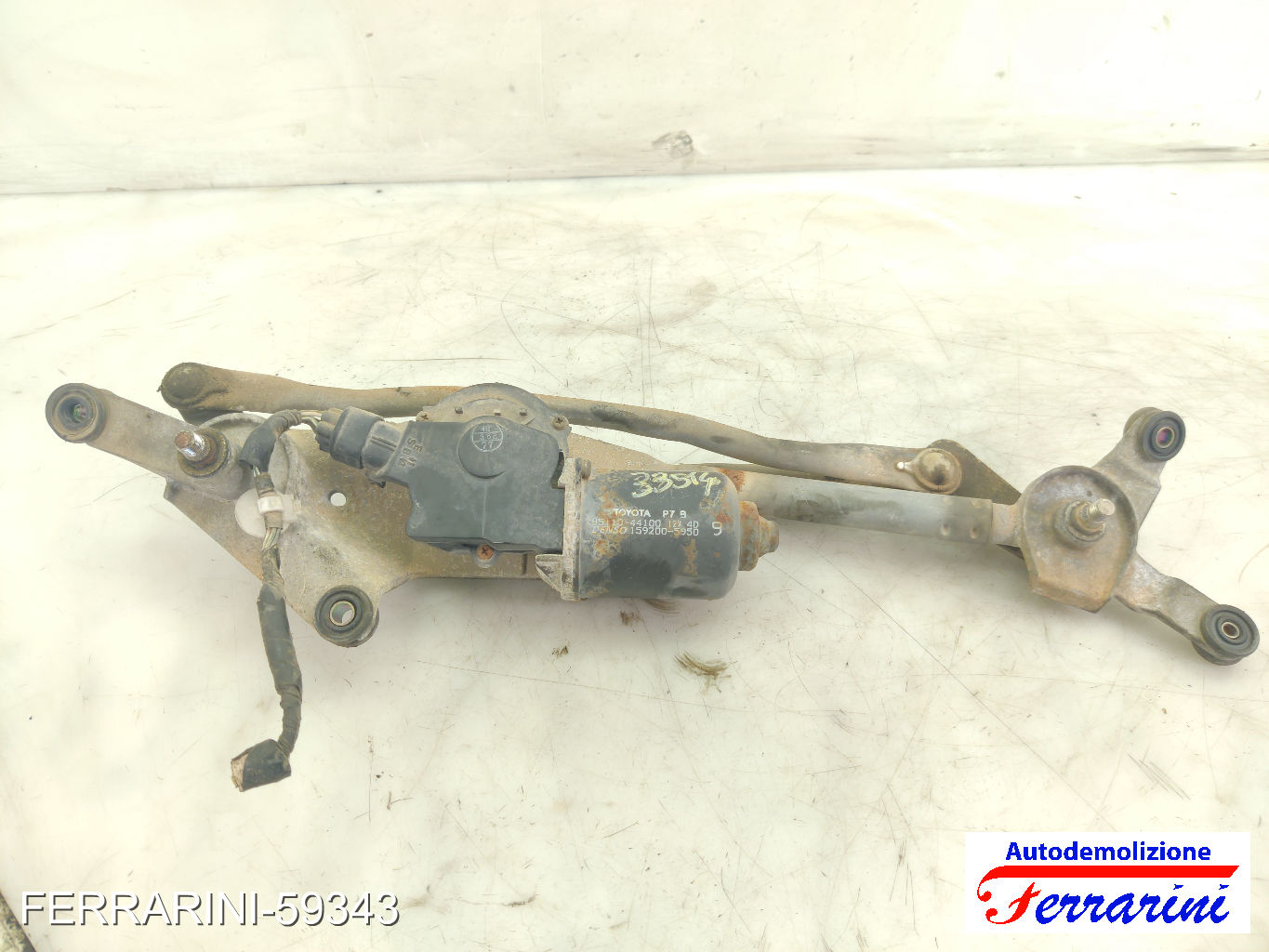 Spazzacqua Motorino Tergicristallo TOYOTA AVENSIS VERSO M2 2001-2005 anteriore