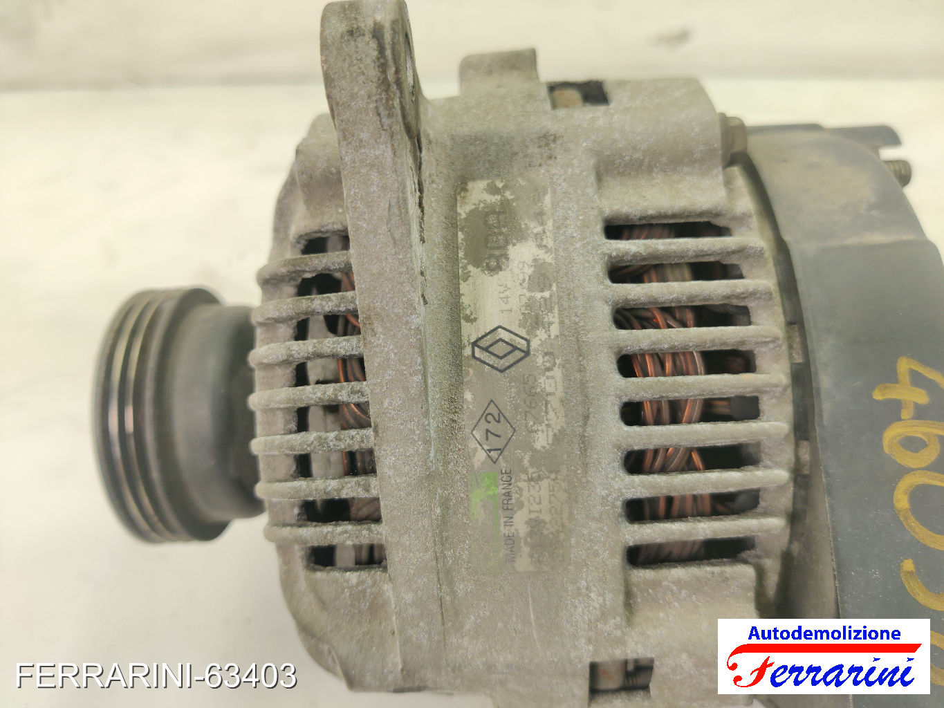 Alternatore RENAULT CLIO 2 BB, CB 1.6 1998-2005 7700427665, A11VI88, 1391236 8