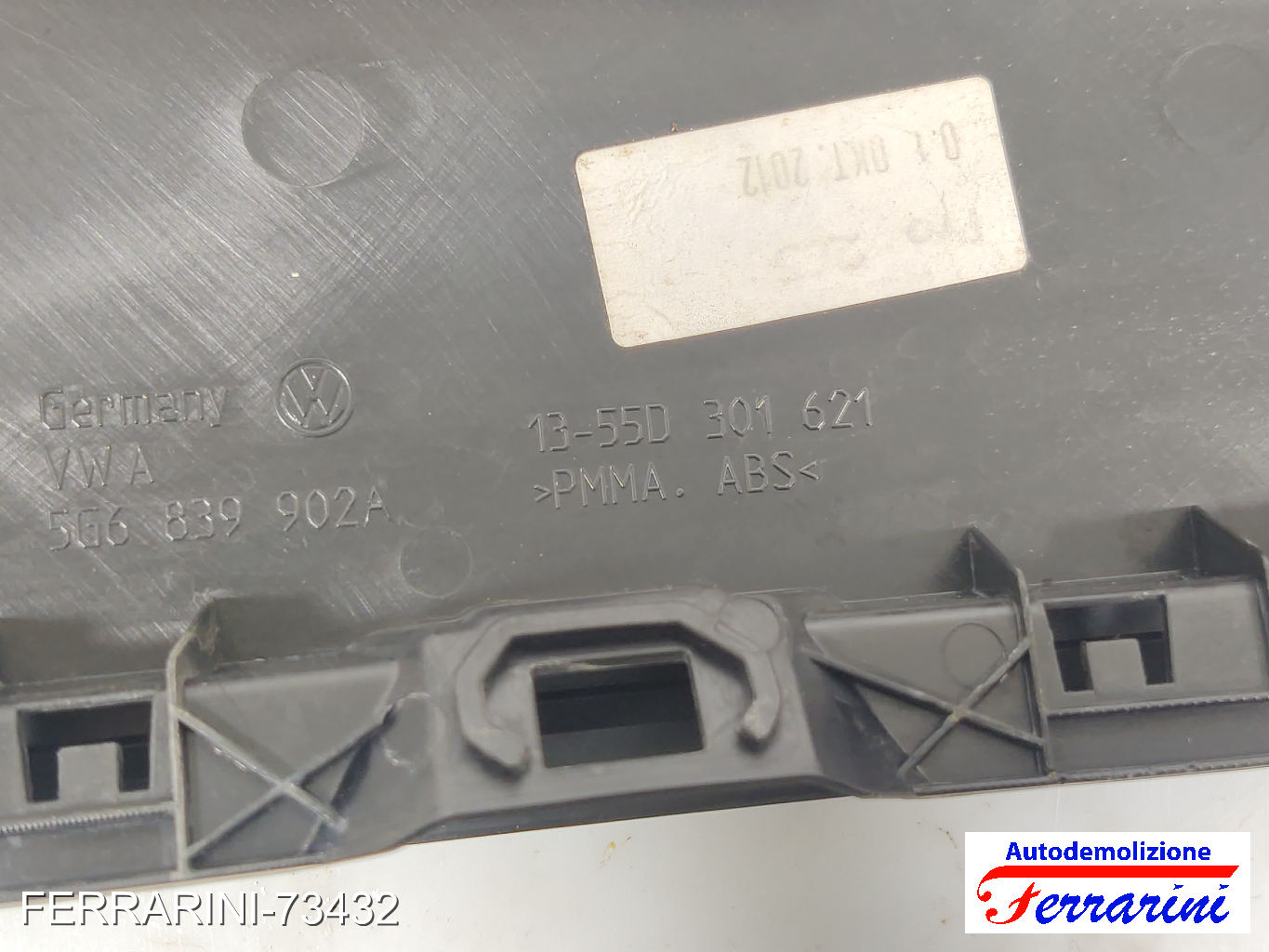 montante porta VW GOLF 7 5G1, BE1, BE2, BQ1 2012-2020 Retro Destra 5G6839902A
