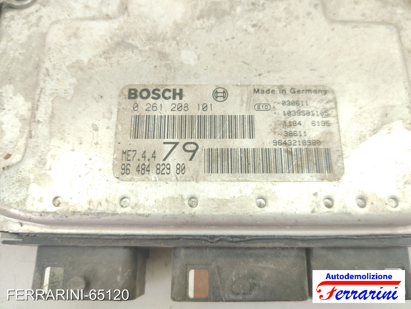 Centralina Motore PEUGEOT 206 2A/C 1.1I 1998-2007 9648482980, 9643218980 7