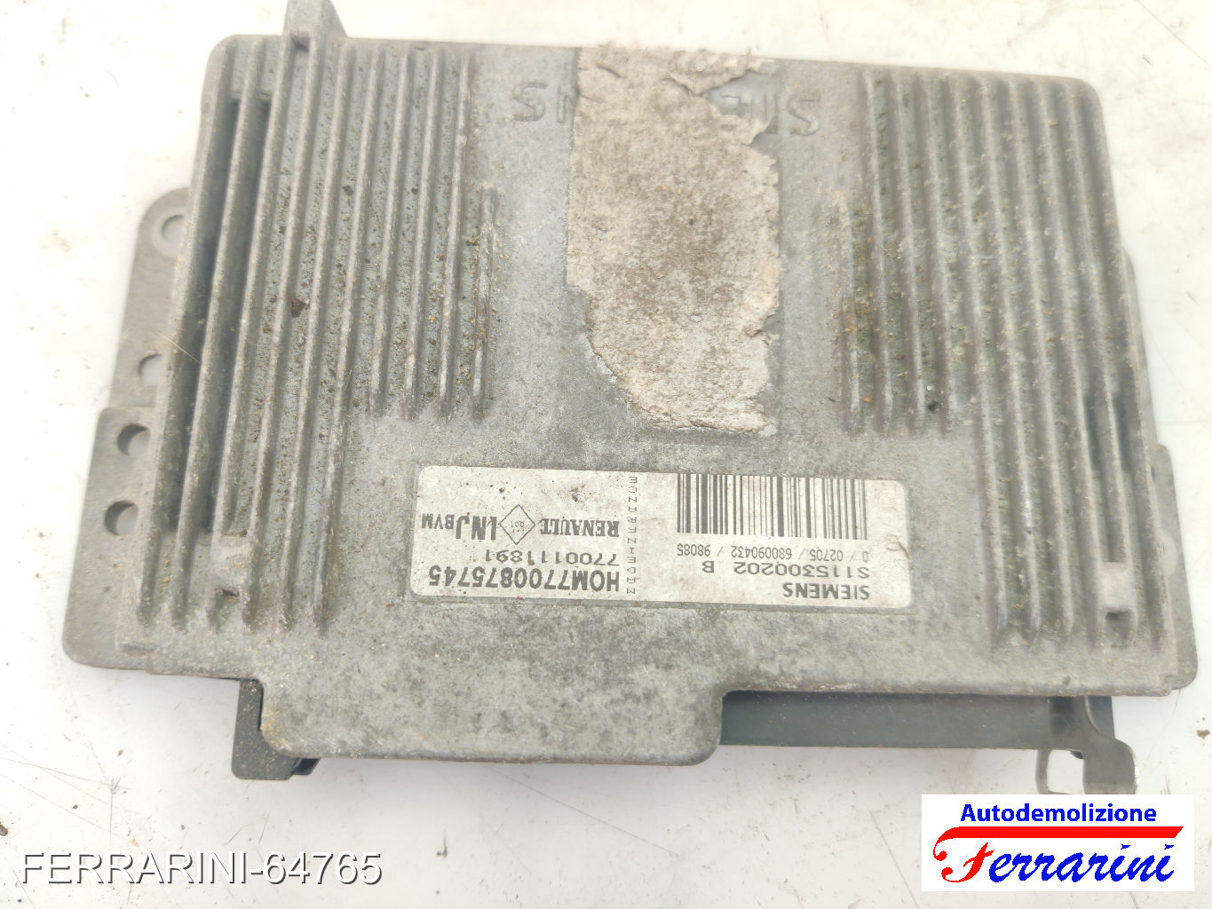 Centralina Motore RENAULT MEGANE SCENIC JA0/1 2.0I 1997-1999 7700111891 9