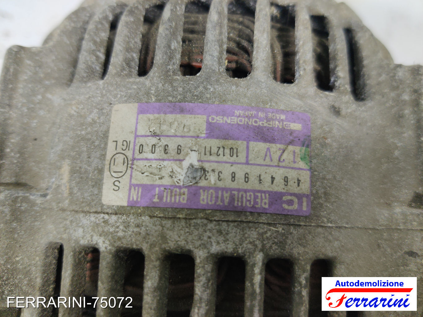 Alternatore FIAT CINQUECENTO 500 170 0.9 I.E 1991-1994 46419833, 1012119300