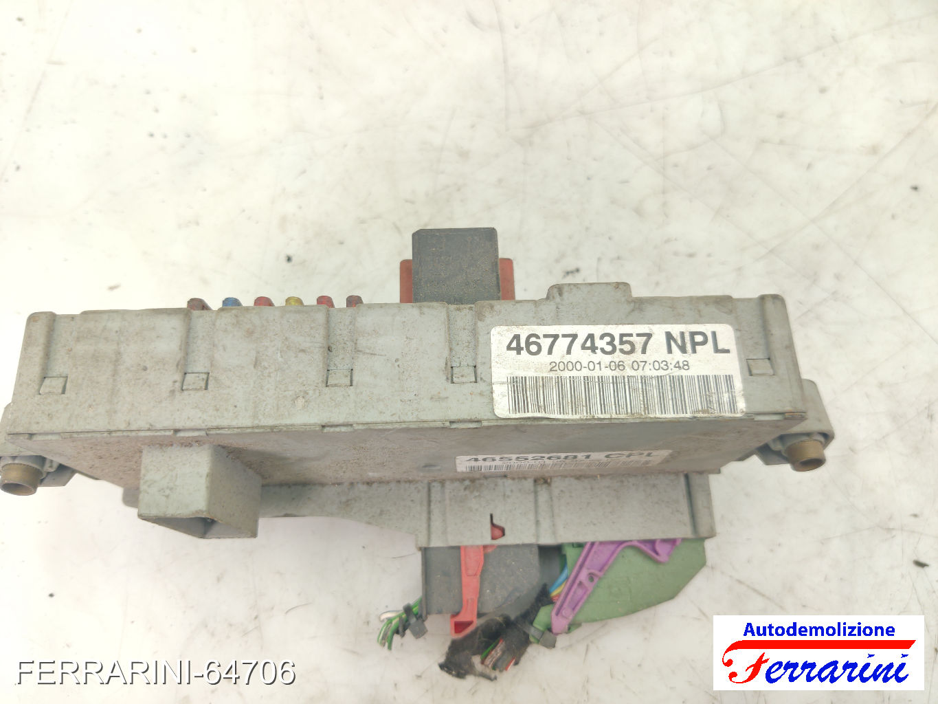 Body Computer FIAT PUNTO 188 1.9 DS 60 1999-2012 46552681, 46774357 8