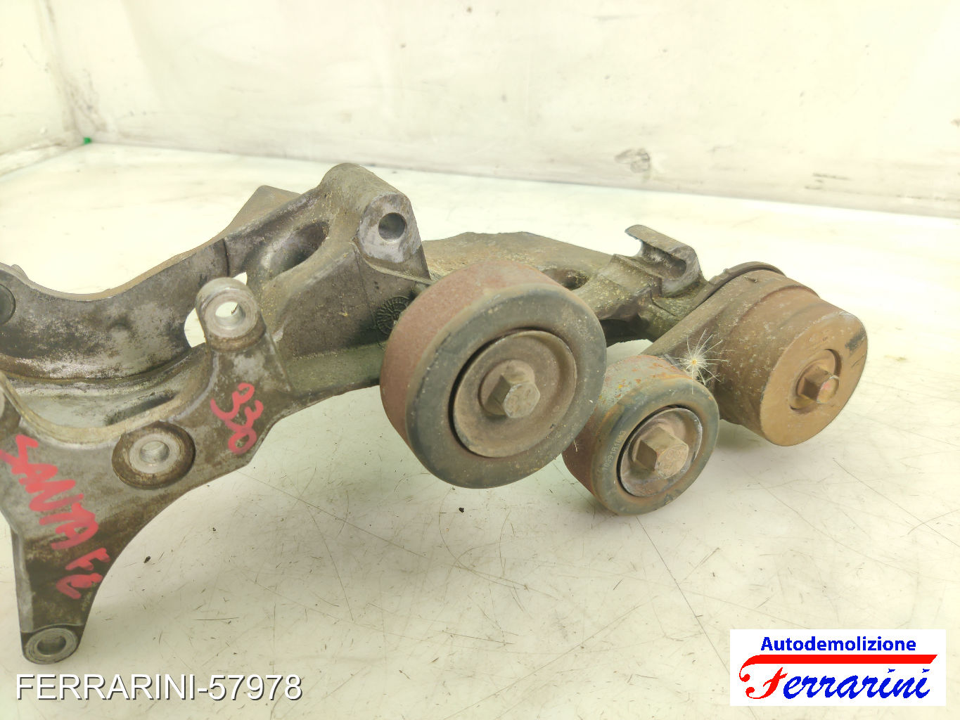 supporto pulegge tendicinghia alternatore HYUNDAI SANTA FE 2 CM 2.0 CRDI 4X4