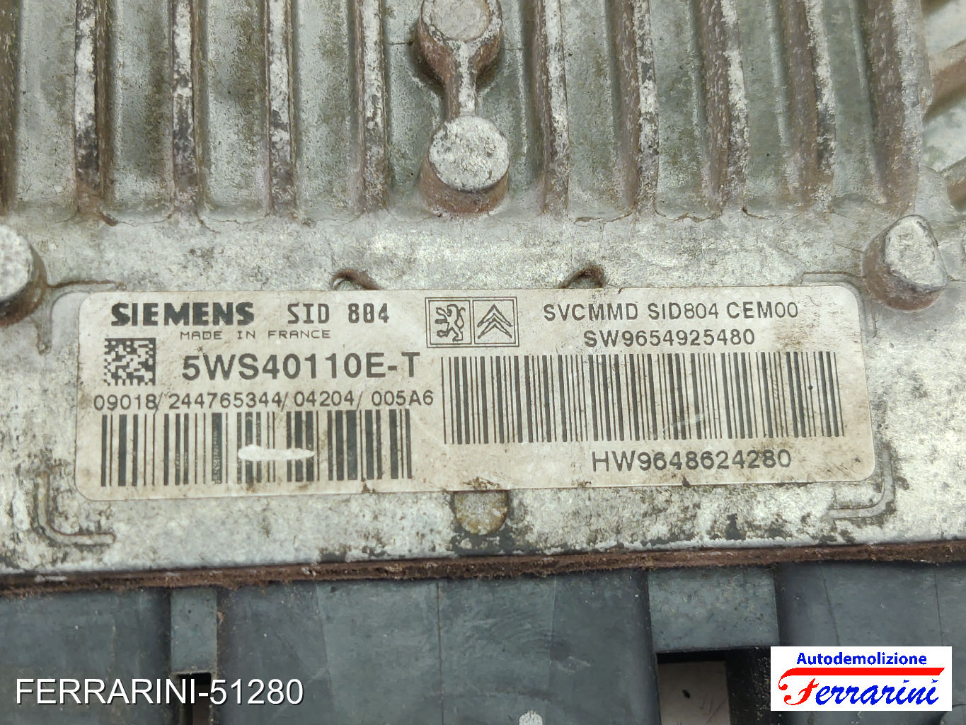 Kit Accensione CITROEN C3 1 FC, FN 1.4 HDI 2002-2009 SW9665424480, HW9651696680 27
