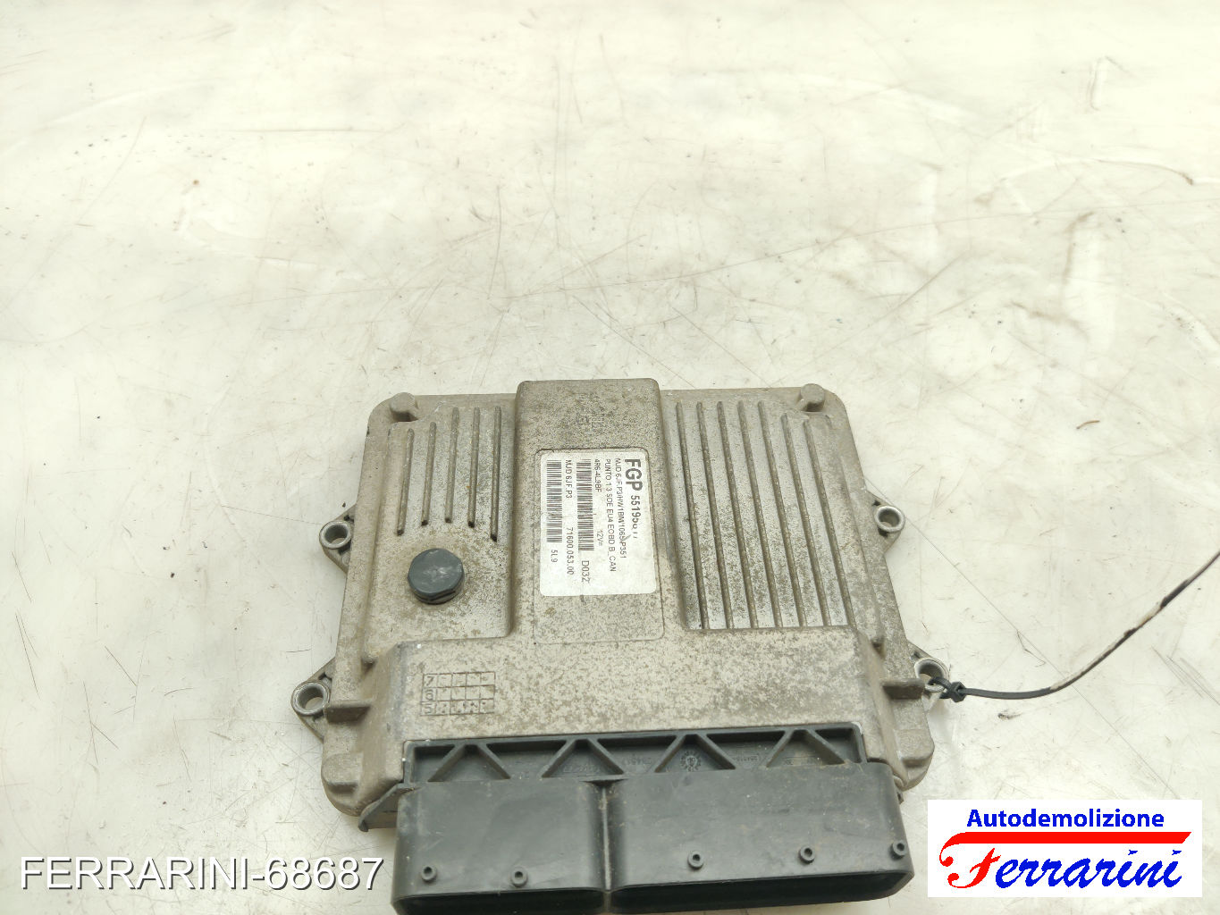 Centralina Motore FIAT PUNTO 188 1.3 JTD 16V 2003-2012 55195817, 55186608 8
