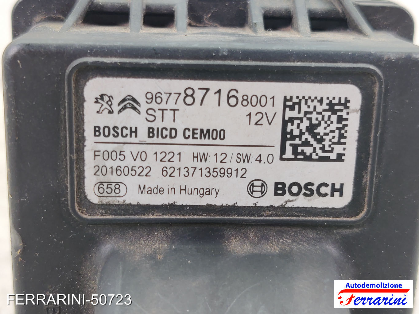 centralina Start&Stop PEUGEOT 308 2 L3, LB, LH, LP, LW 1.6 BLUEHDI 120 2013-2021 6