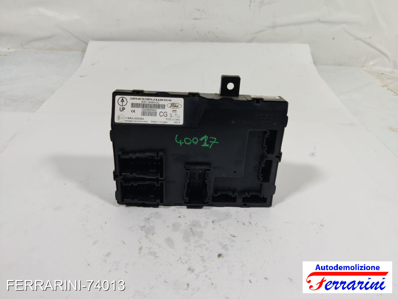 Body Computer FORD FIESTA 6 CB1, CCN 1.25 2008-2017 8V5115K600CG, F005VO0962 8