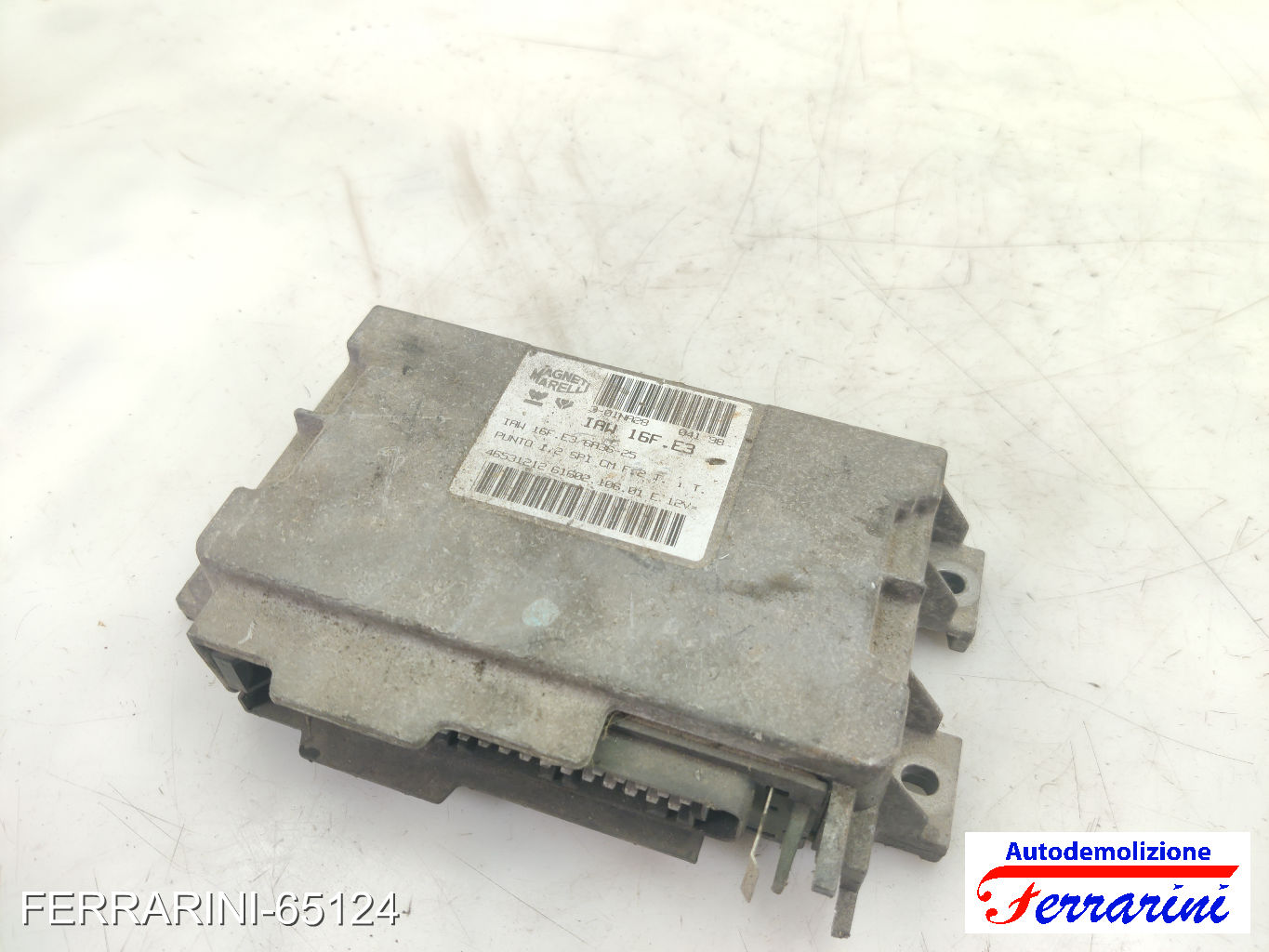 Centralina Motore FIAT PUNTO 176 60 1.2 1993-1999 46531212, 26160210601, 301NA28