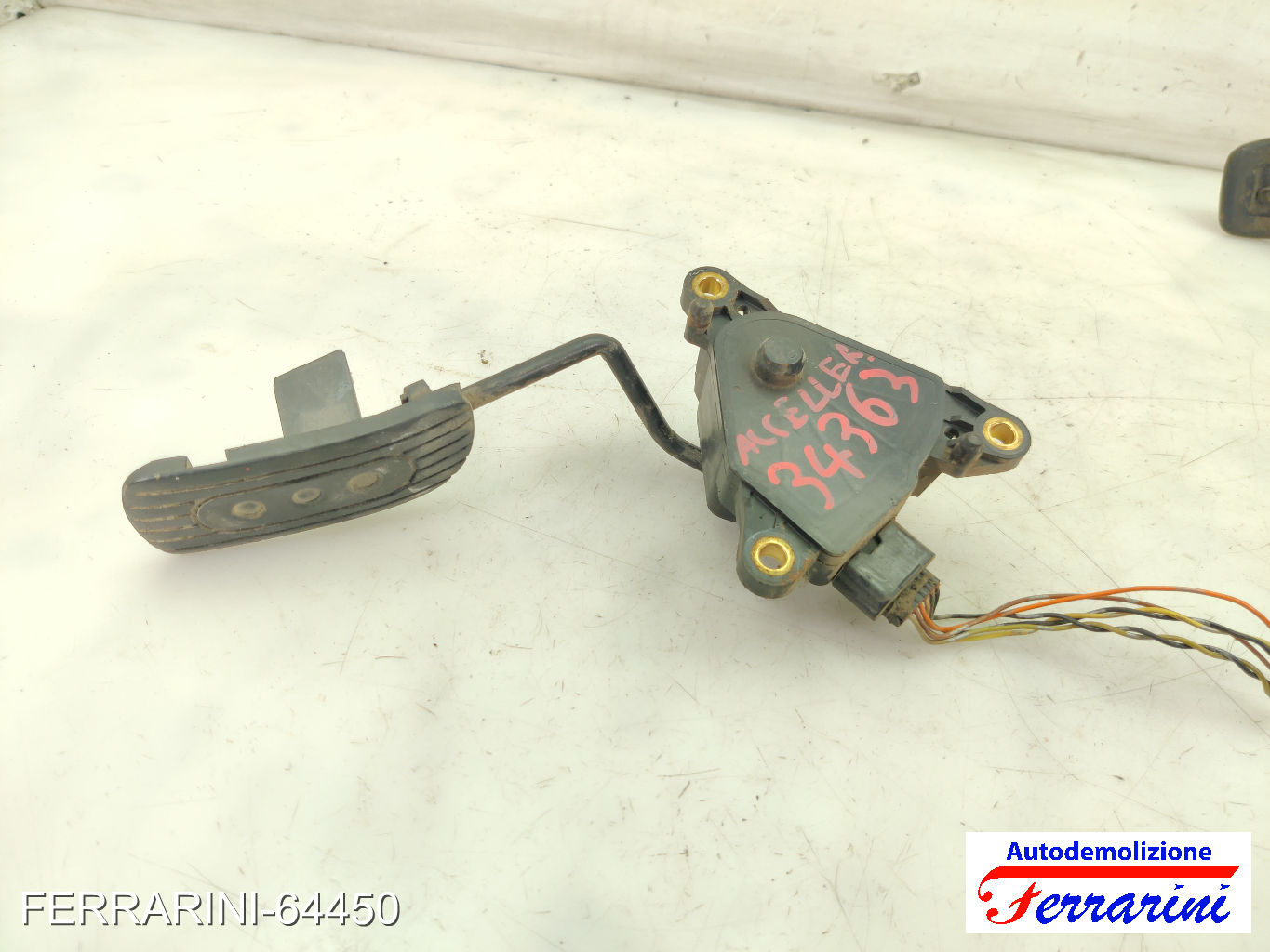 Pedale Acceleratore NISSAN MICRA 3 K12 1.2 16V 2003-2010 18002AX700, 1943C 6
