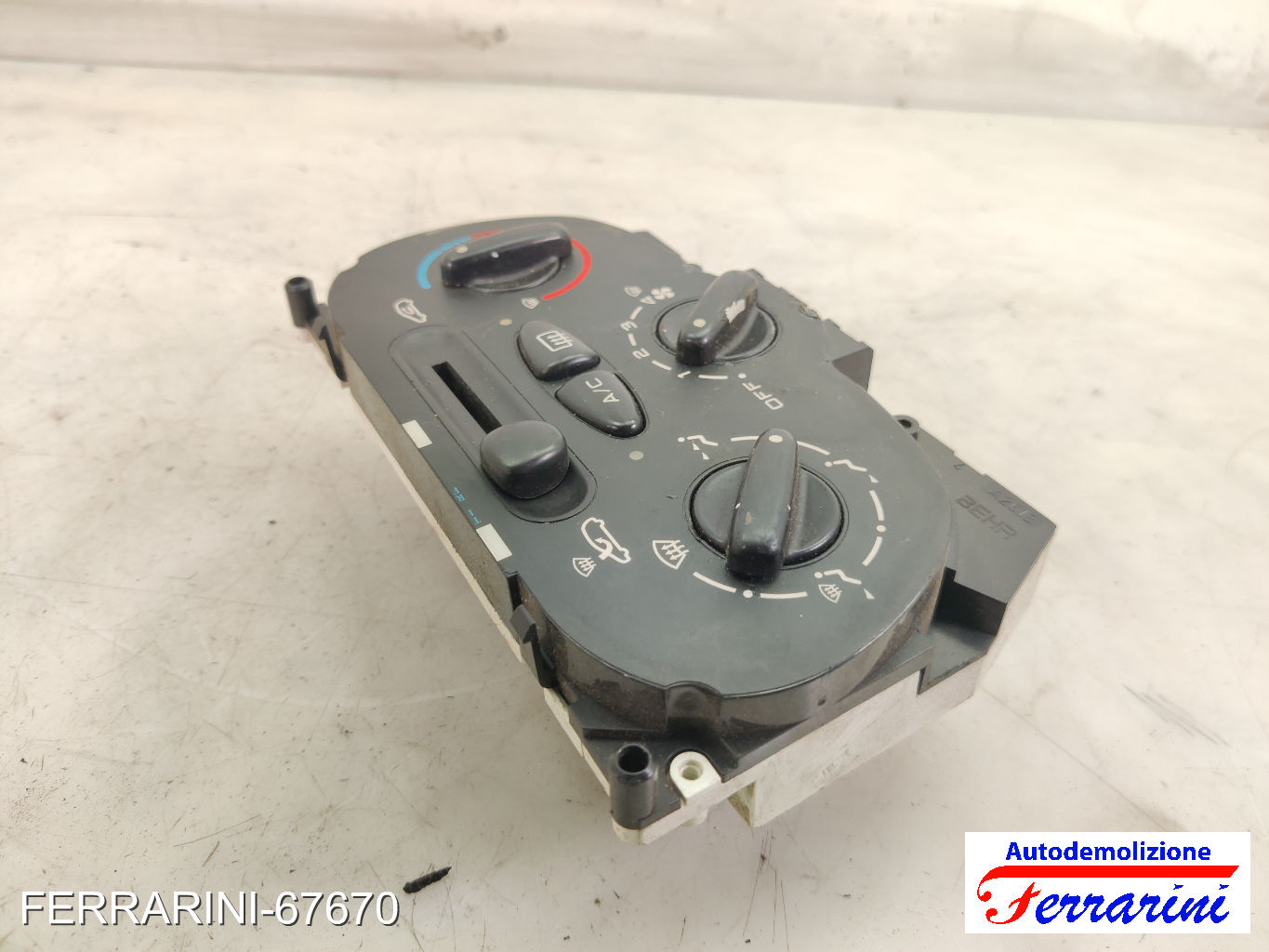 Tastiera Clima CITROEN C3 1 FC, FN 2002-2009 anteriore, frontale 9624675377