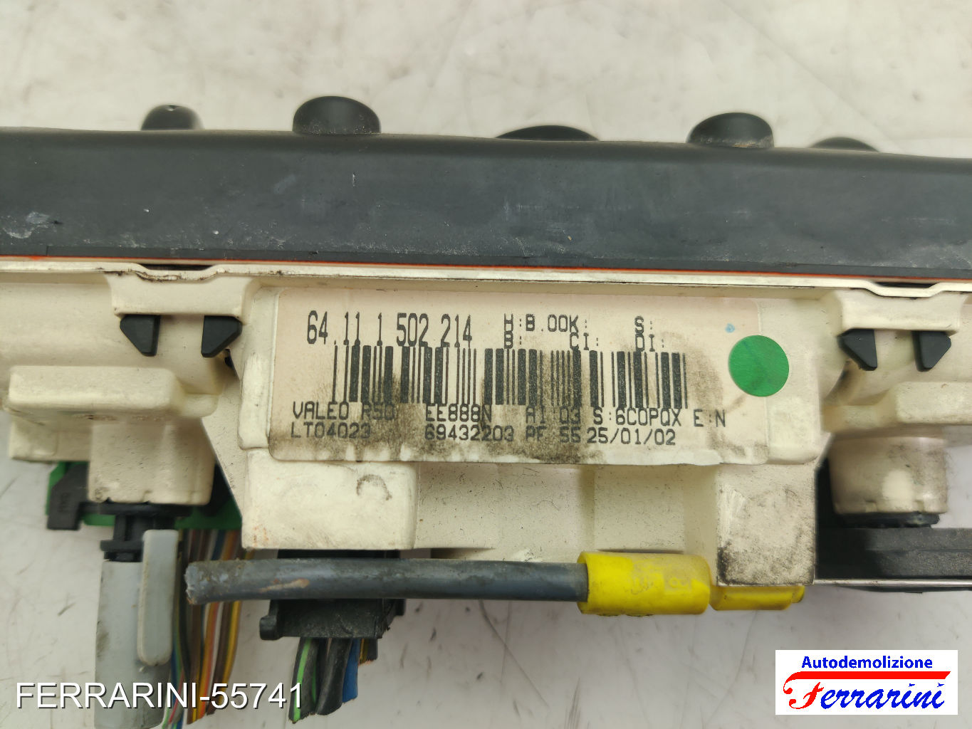 Tastiera Clima MINI - R50, R53 2001-2006 anteriore, frontale 64111502214, EE888N 9