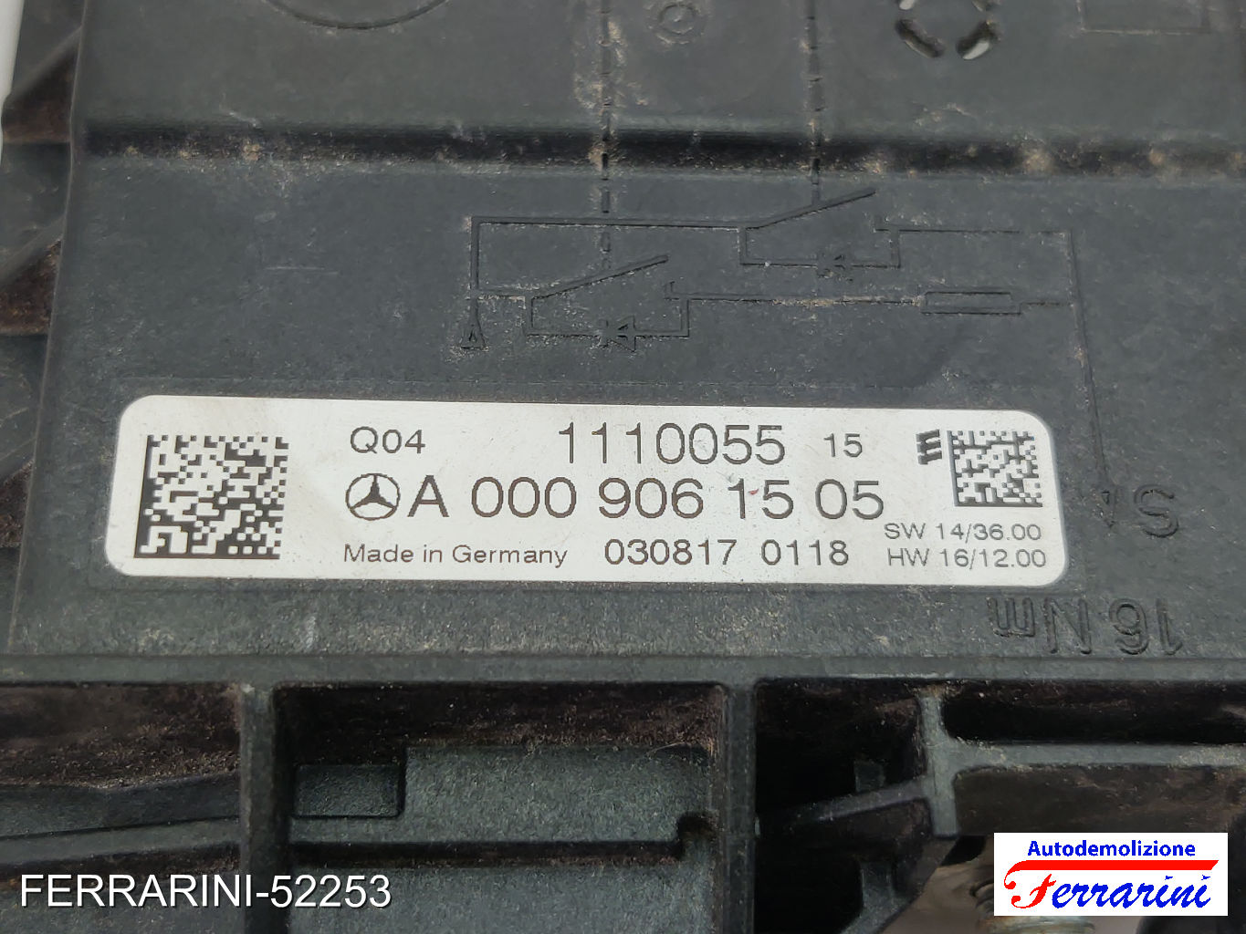 Modulo Centralina di Gestione Batteria MERCEDES CLASSE C S205 C 220 D 4MATIC