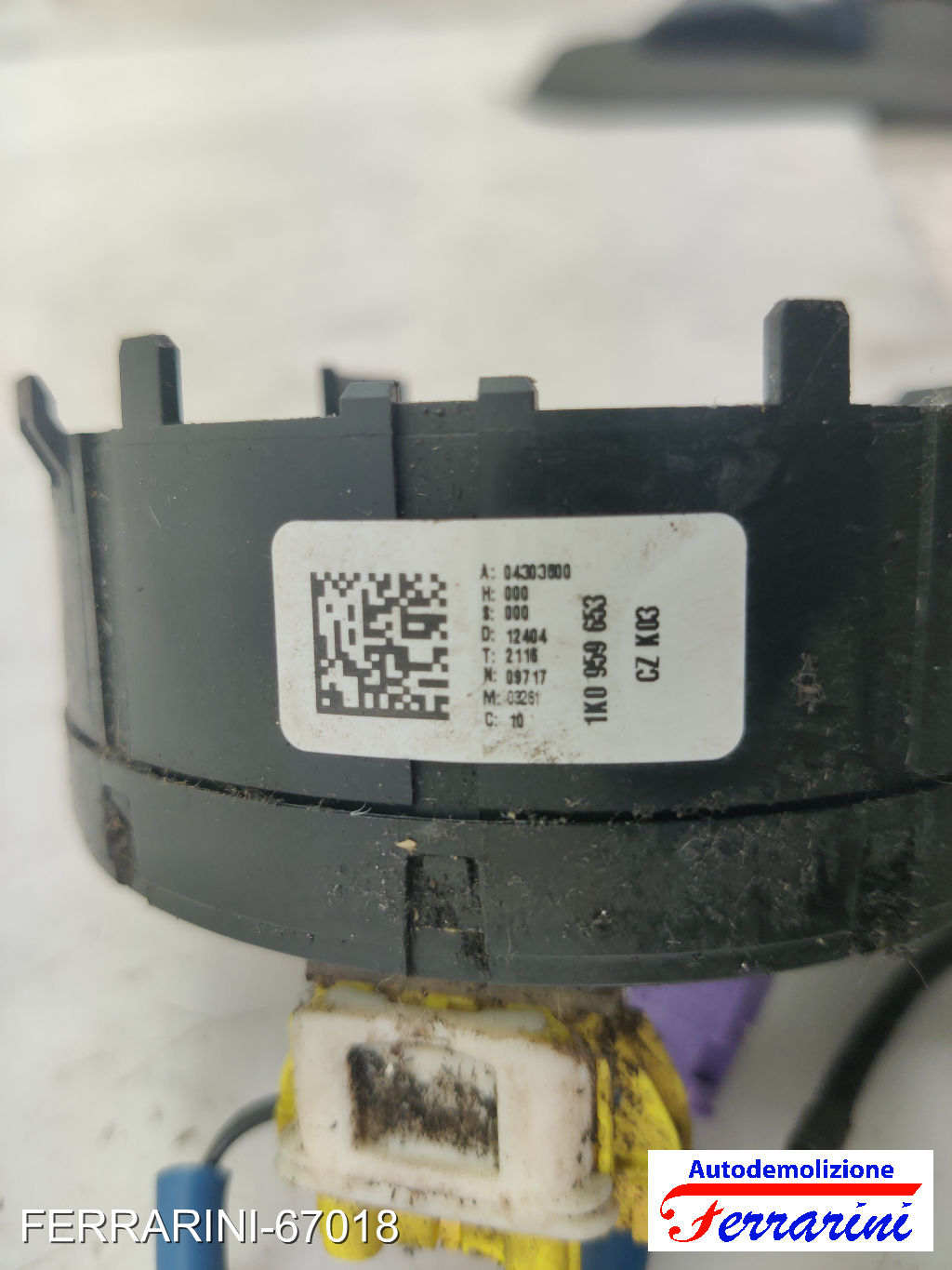 Spiralto Massa Strisciante AUDI A3 8P1 2003-2012 1K0959653, A04303000, D12404