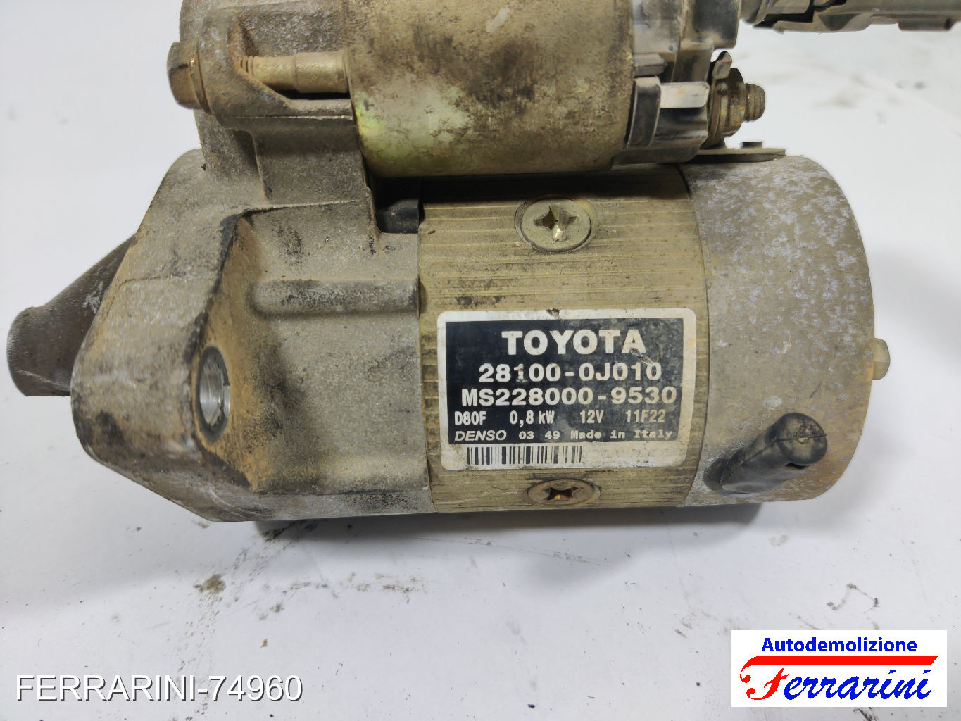 Motorino Avviamento TOYOTA YARIS P1 1.0 1999-2005 281000J010, 281000J020
