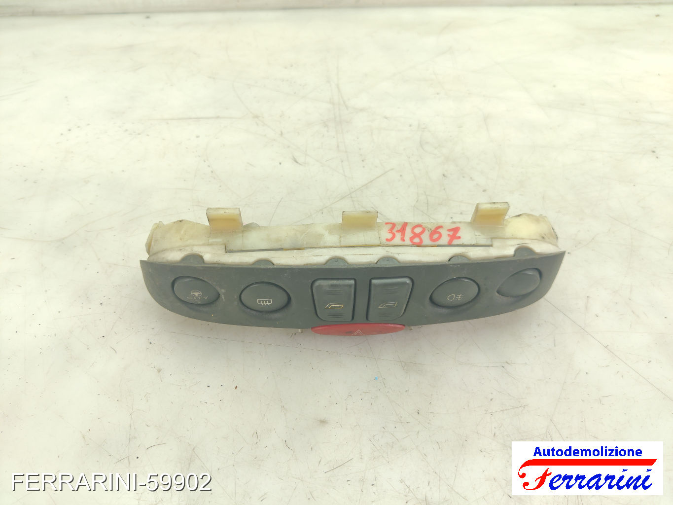 Pulsantiera Tastiera Alzavetro FIAT PUNTO 188 2003-2012 sinistra, sx, frontale 8