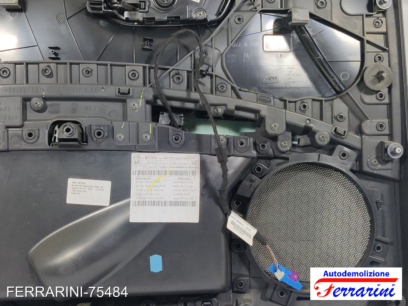 Pannello Porta SEAT LEON 5F1 2012-2020 destro, dx, frontale, anteriore