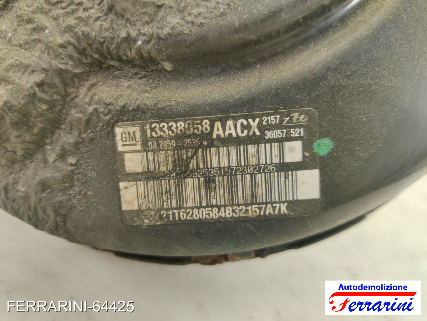 Servofreno OPEL ASTRA J SPORTS TOURER P10 1.7 CDTI 2010-2015 13286439, 13338058 8