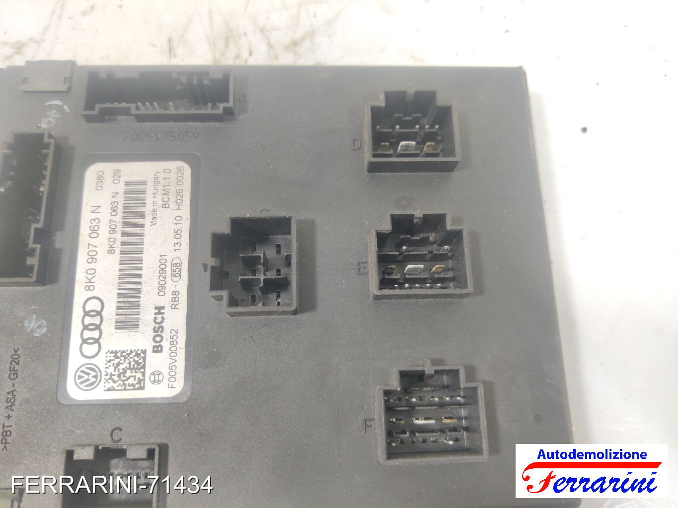 Centralina Comfort MERCEDES CLASSE A W168 2001-2004 8K0907063N, F005V00852 7
