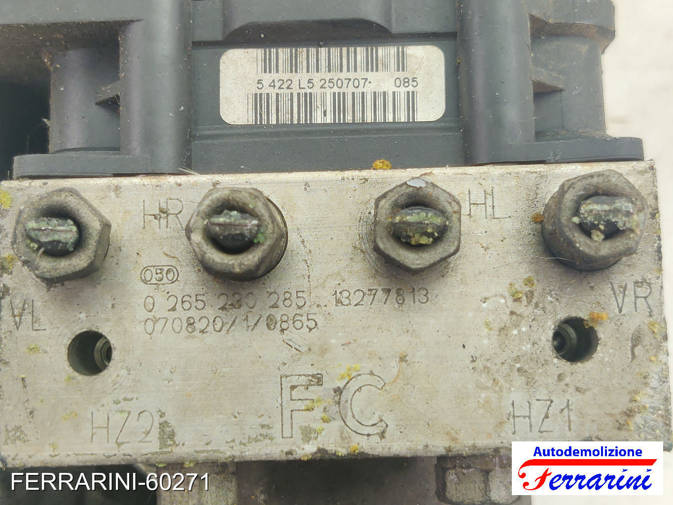 Centralina Pompa Abs OPEL CORSA D S07 1.2 2006-2014 13277813, 0265230285