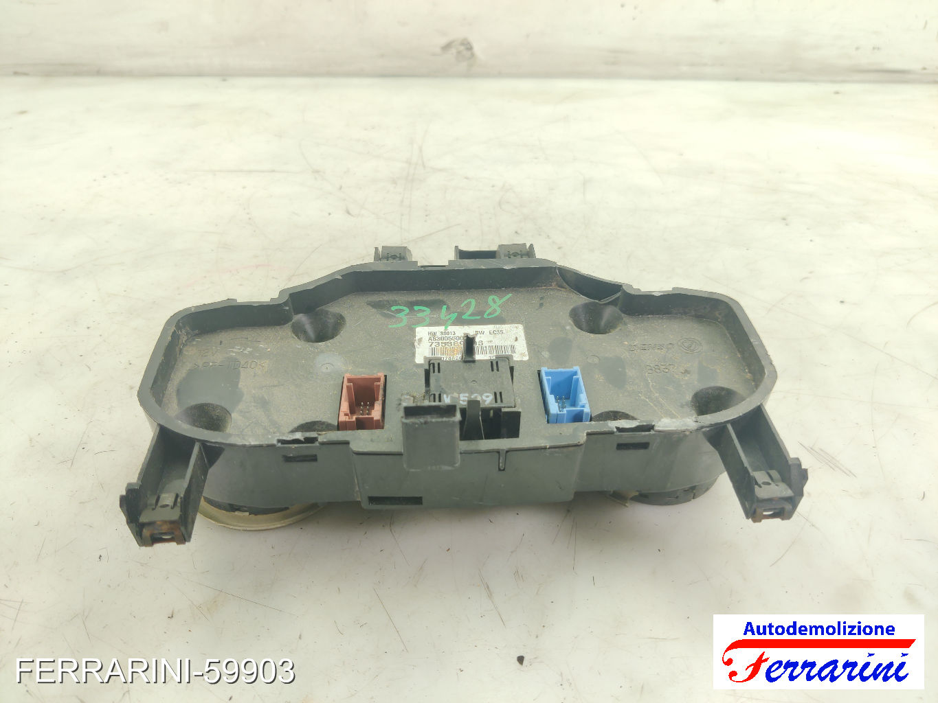 automatico bizona Tastiera Clima FIAT PANDA 169 2003-2012 anteriore, frontale