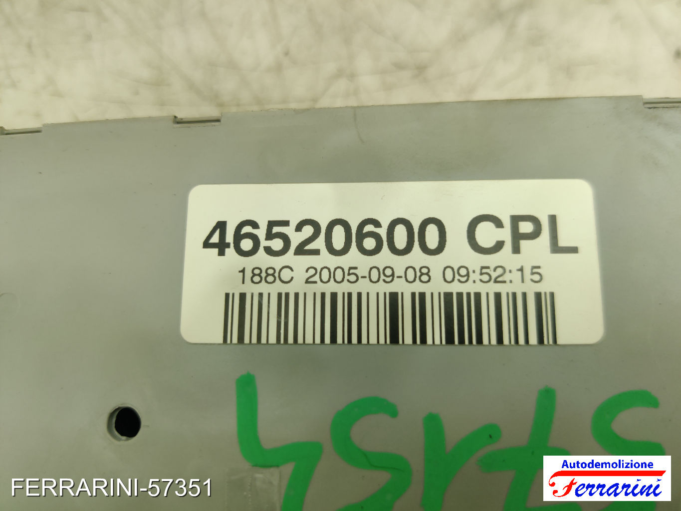 Body Computer FIAT DOBLO 119, 223 1.9 JTD 2003-2010 46520600, 51744898, 51770486