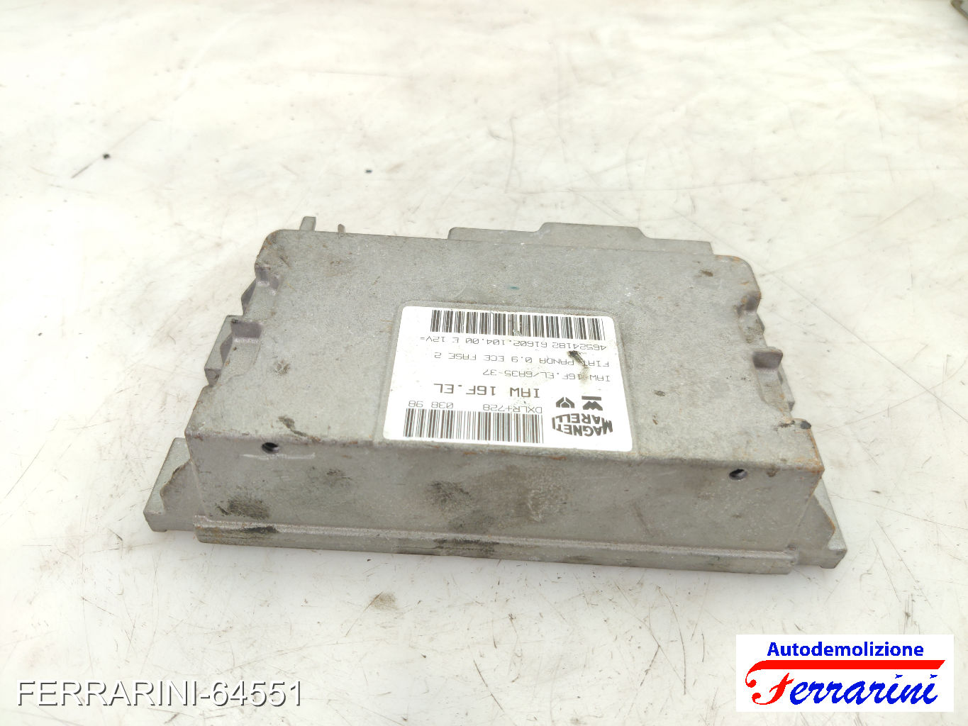 Centralina Motore FIAT PANDA 141 900 1992-1996 46524182, 26160210400, 6A3537