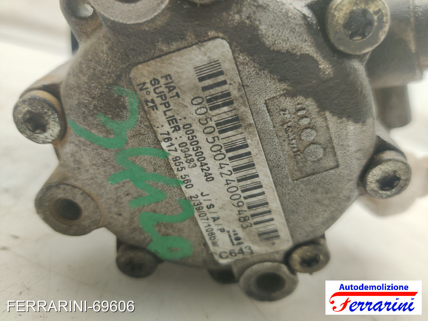 Pompa Servosterzo ALFA ROMEO 159 939 1.9 JTDM 16V 2005-2011 50500424, 51839102 7