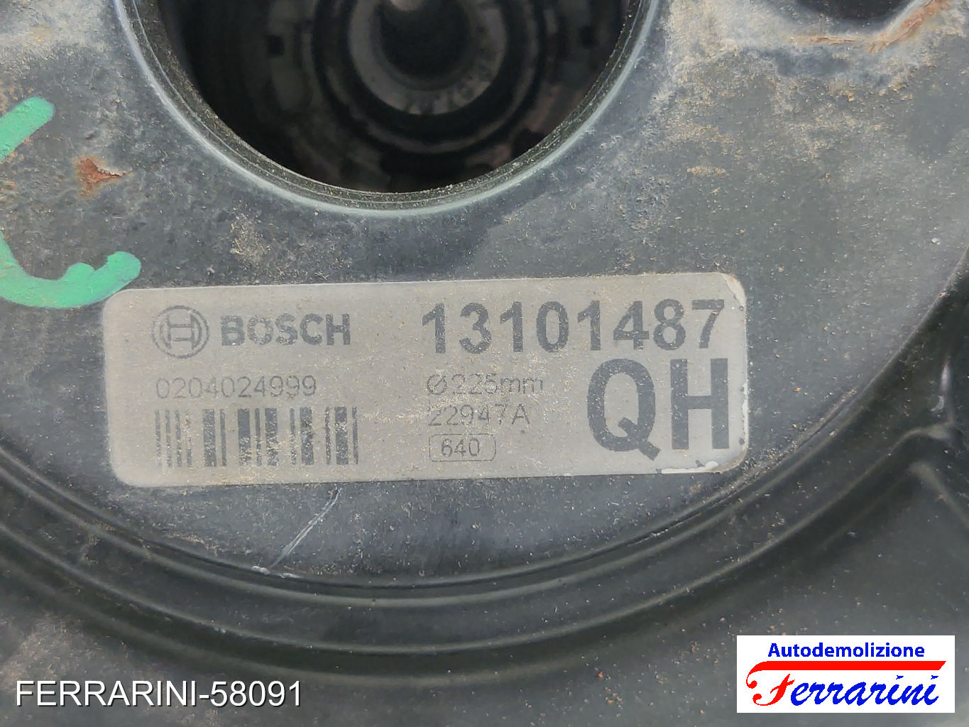 Servofreno OPEL CORSA C X01 1.3 CDTI 2003-2009 13101487, 0204024999, 93174245