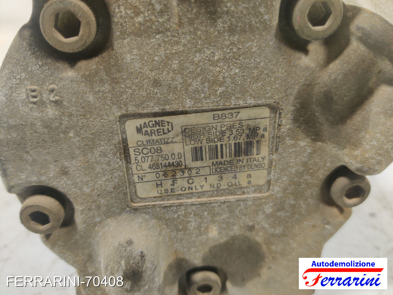 Compressore Clima LANCIA Y 840 1.2 1996-2003 46514443, 507775000, 062302 7