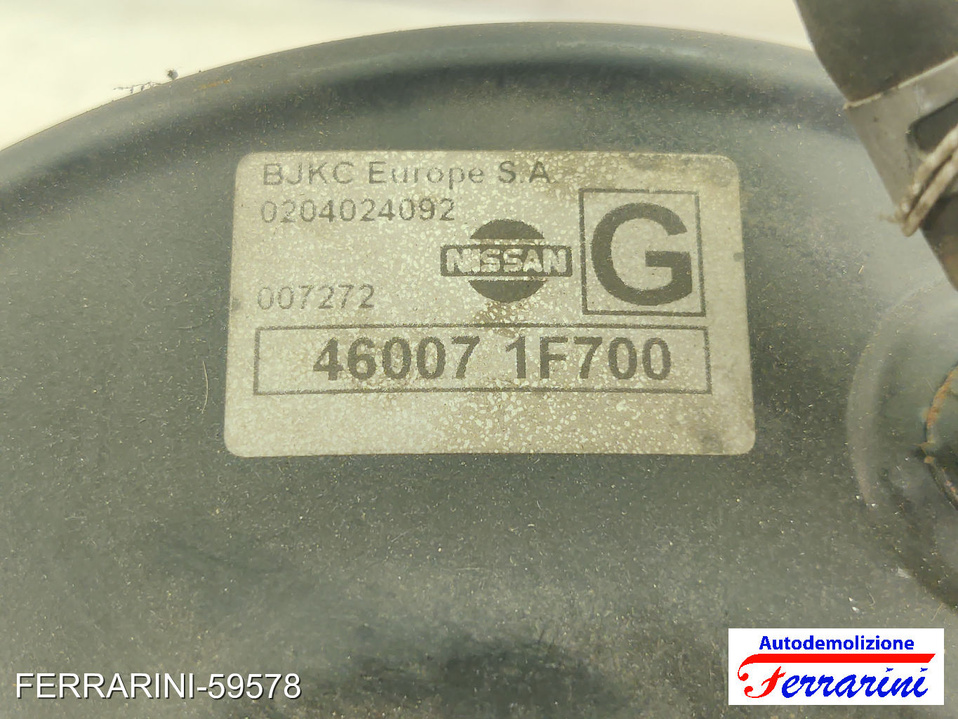 Servofreno NISSAN MICRA 2 K11 1.5 D 1998-2003 472101F700, 0204024092, 472101F701