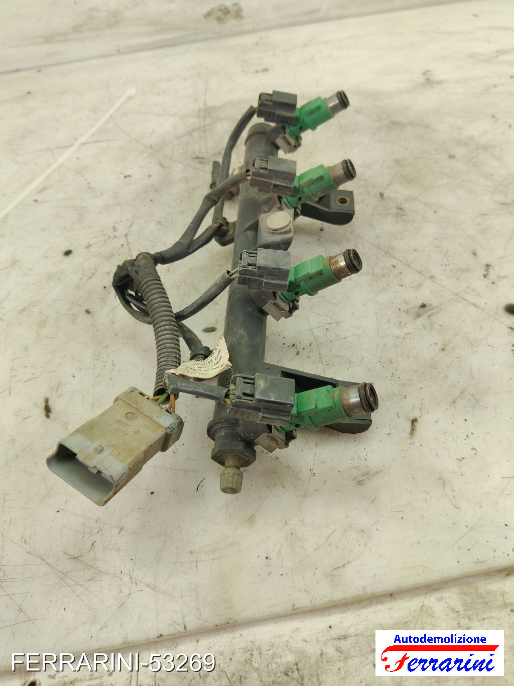 Flauto Iniettori CITROEN C3 1 FC, FN 1.1I 2002-2009 198542, 1984G0, 9655833580