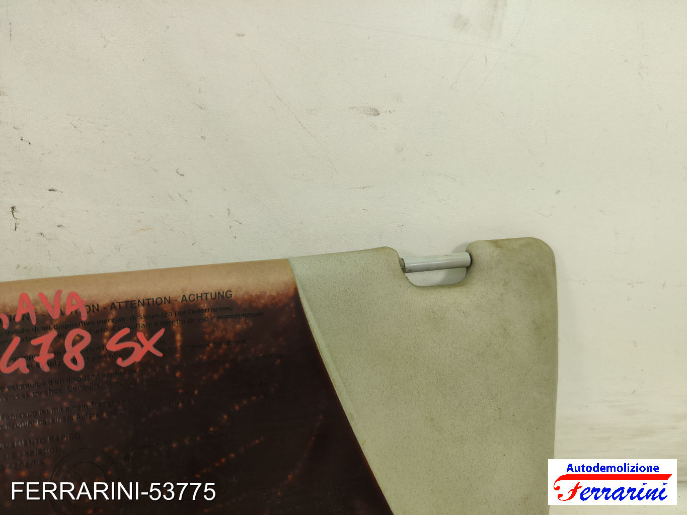 Aletta Parasole FIAT BRAVA 182 2000-2001 sinistro, sx 735263611, 735310229